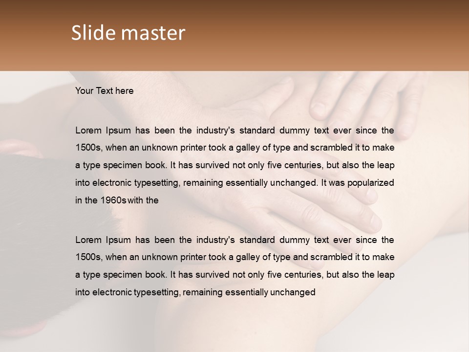 White Sad Older PowerPoint Template