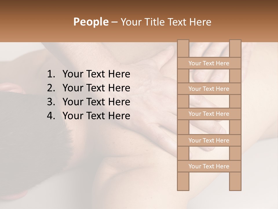 White Sad Older PowerPoint Template