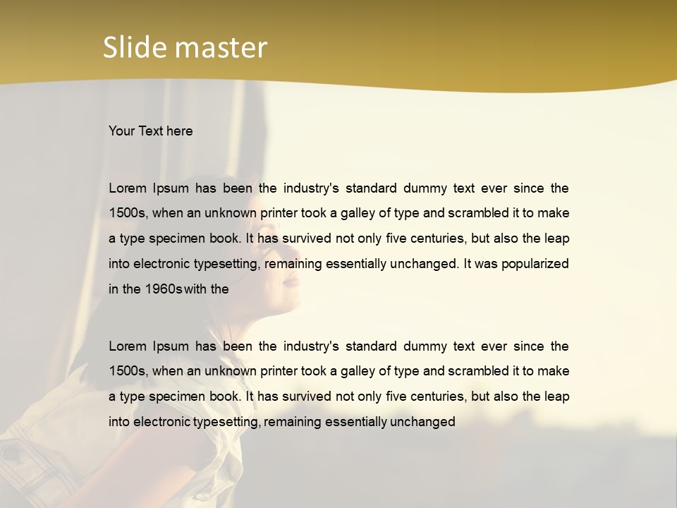 Sea White Sand PowerPoint Template