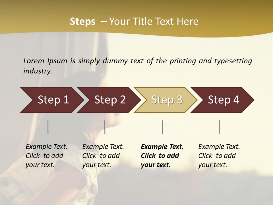 Sea White Sand PowerPoint Template