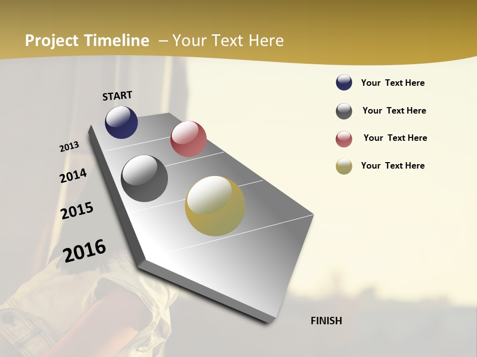 Sea White Sand PowerPoint Template