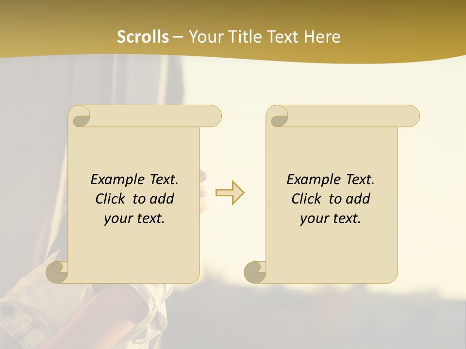 Sea White Sand PowerPoint Template