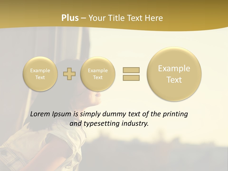 Sea White Sand PowerPoint Template