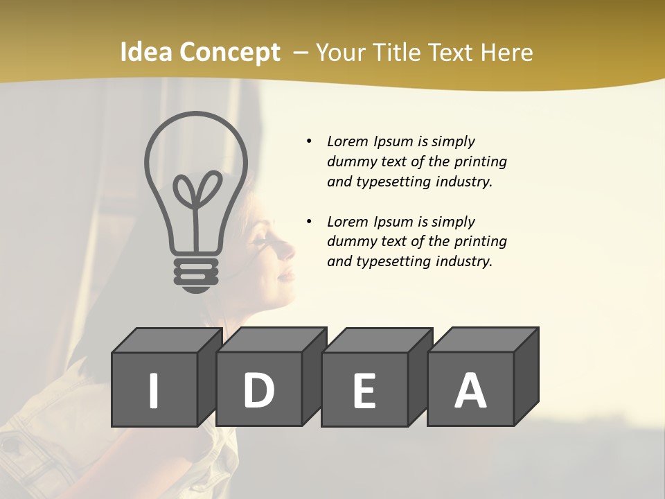 Sea White Sand PowerPoint Template