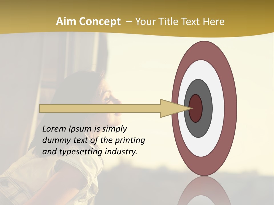 Sea White Sand PowerPoint Template