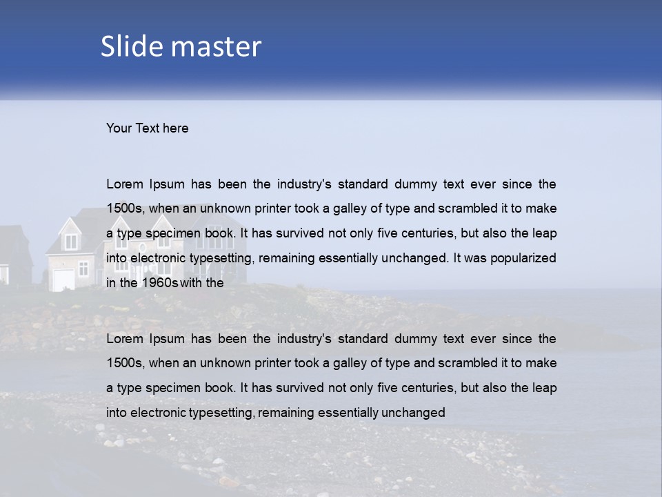 Wellness Ocean Calm PowerPoint Template