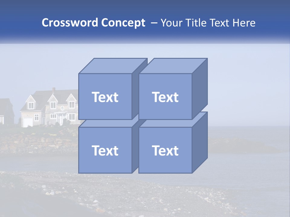 Wellness Ocean Calm PowerPoint Template