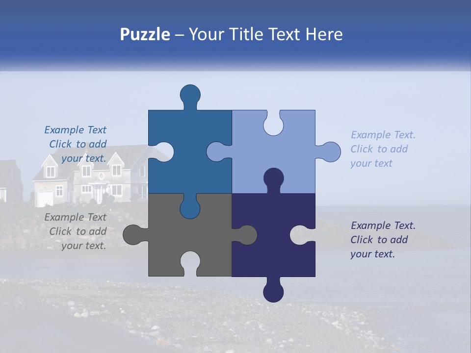 Wellness Ocean Calm PowerPoint Template