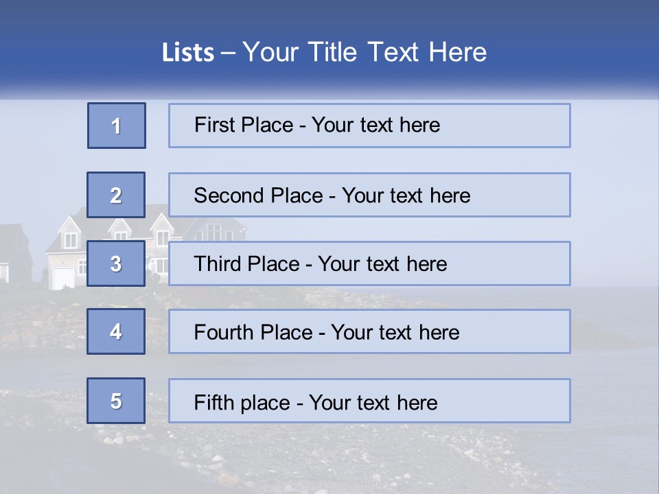 Wellness Ocean Calm PowerPoint Template