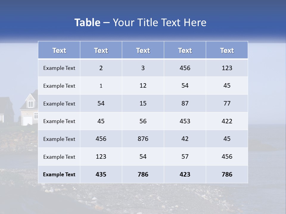 Wellness Ocean Calm PowerPoint Template