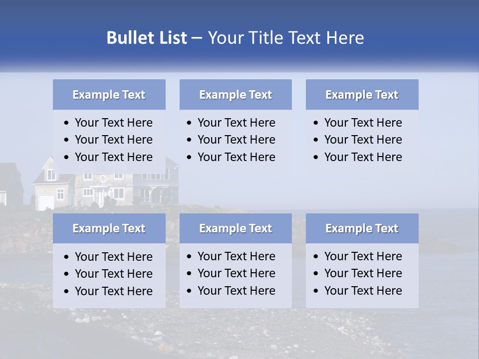 Wellness Ocean Calm PowerPoint Template