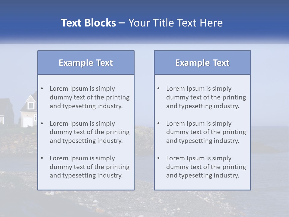 Wellness Ocean Calm PowerPoint Template
