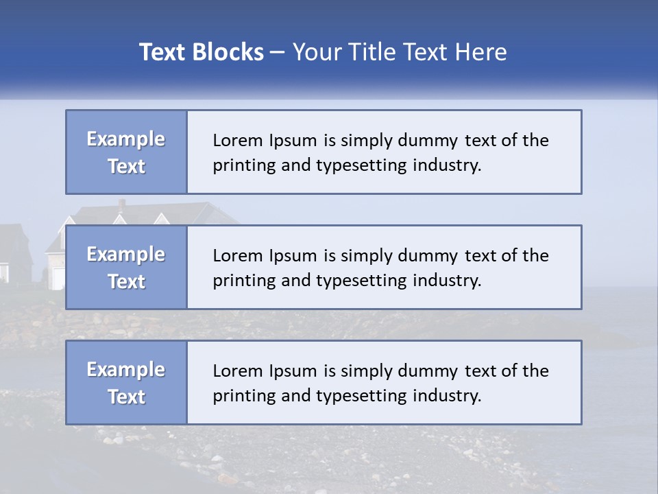 Wellness Ocean Calm PowerPoint Template