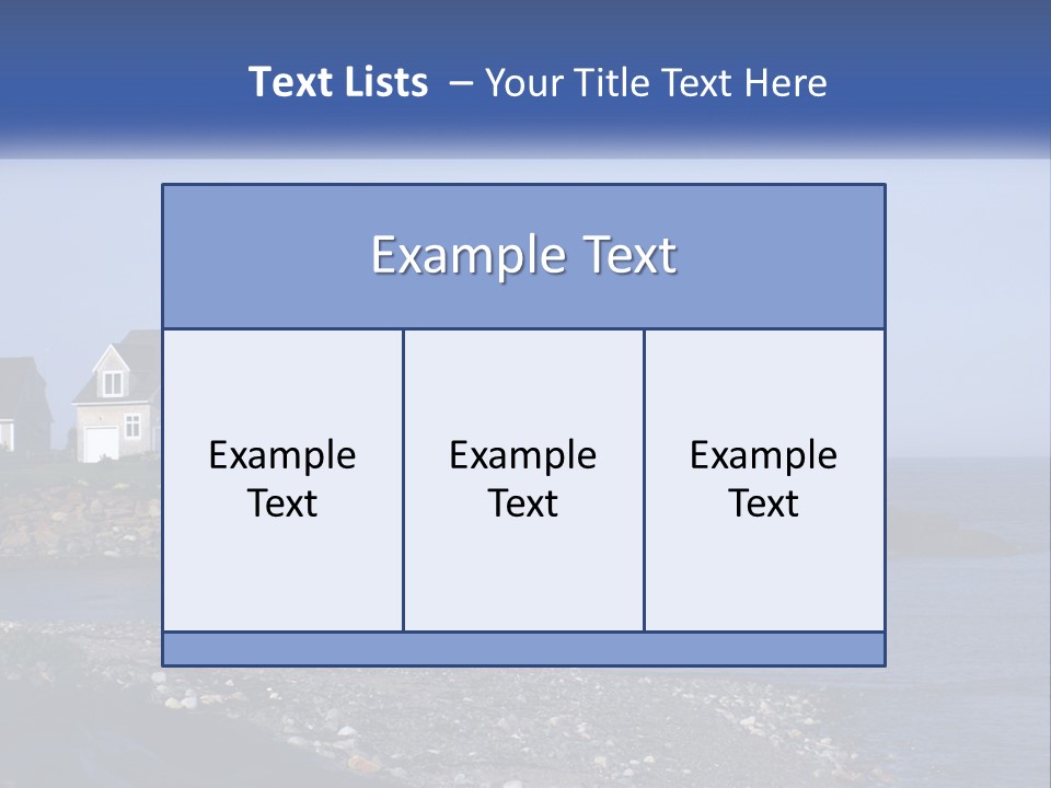 Wellness Ocean Calm PowerPoint Template