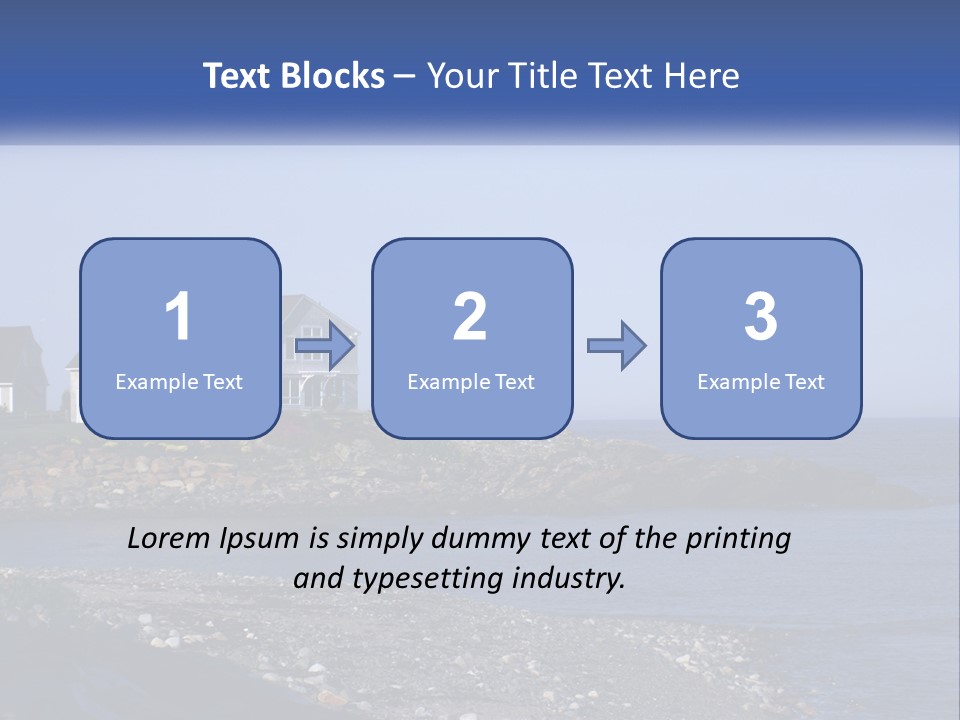 Wellness Ocean Calm PowerPoint Template