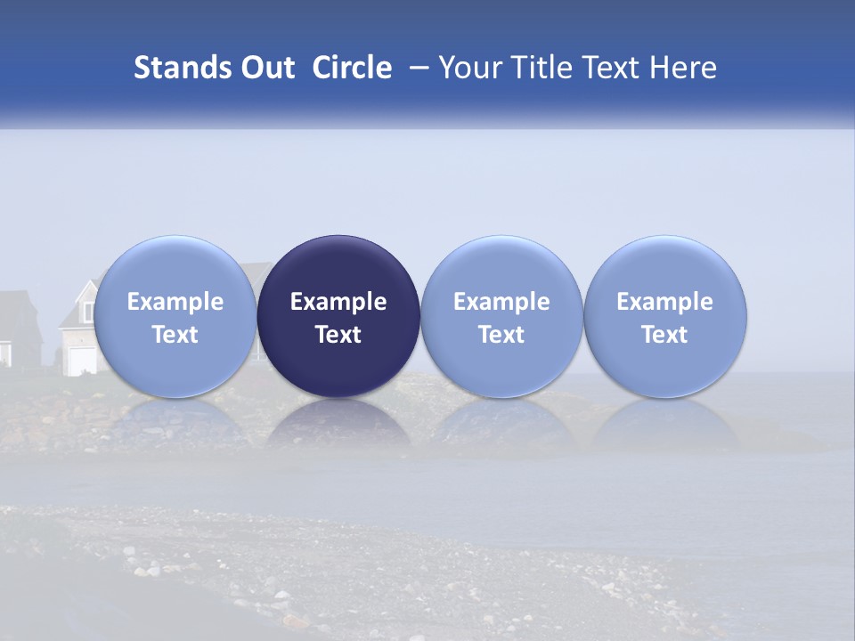 Wellness Ocean Calm PowerPoint Template