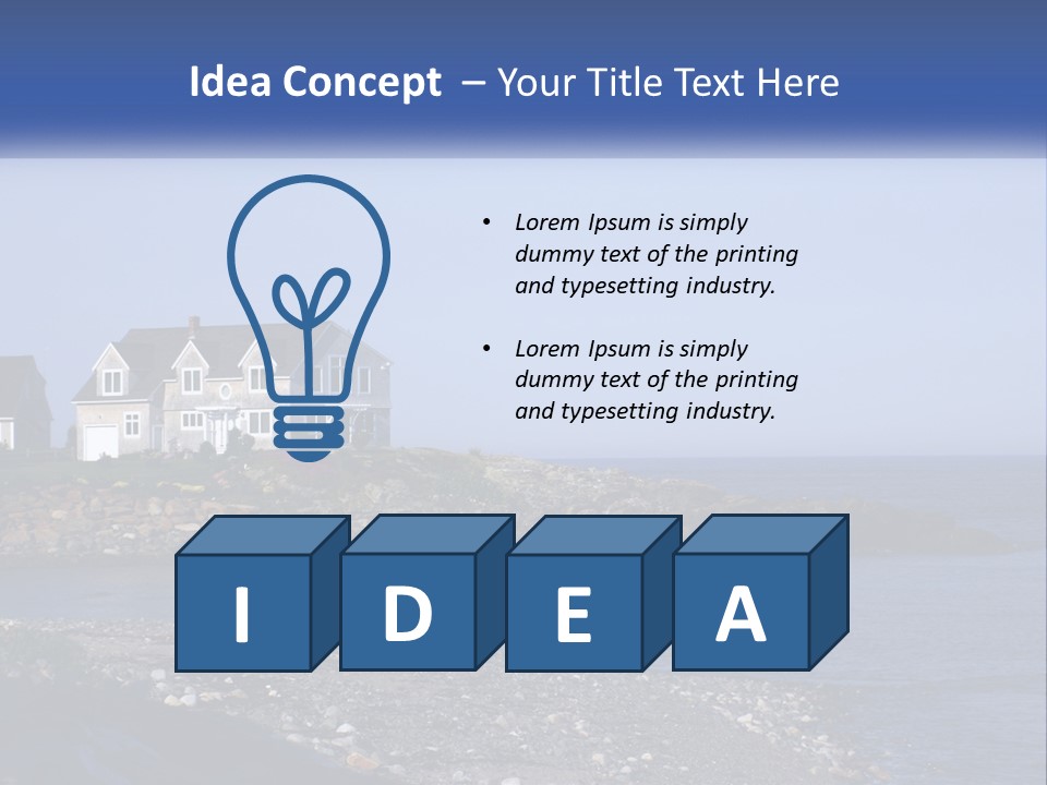 Wellness Ocean Calm PowerPoint Template