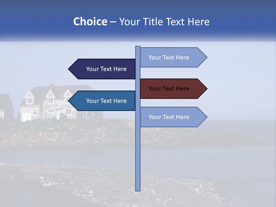 Wellness Ocean Calm PowerPoint Template