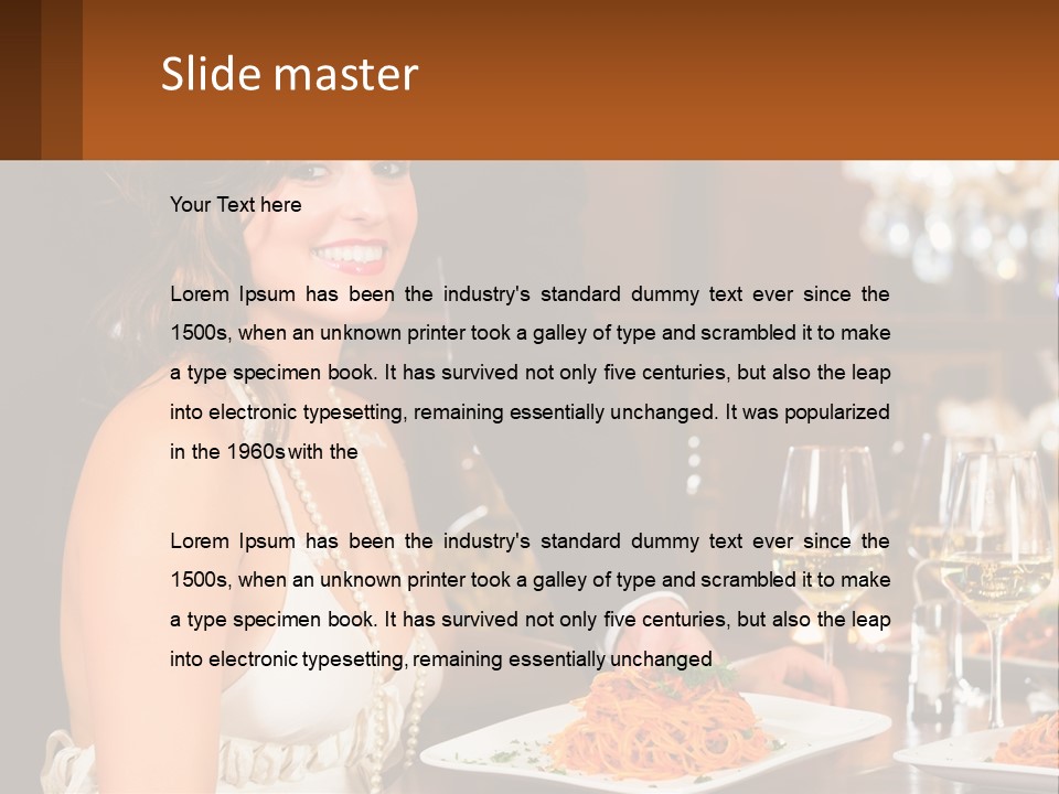 Woman Single Old PowerPoint Template