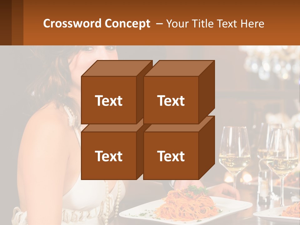 Woman Single Old PowerPoint Template