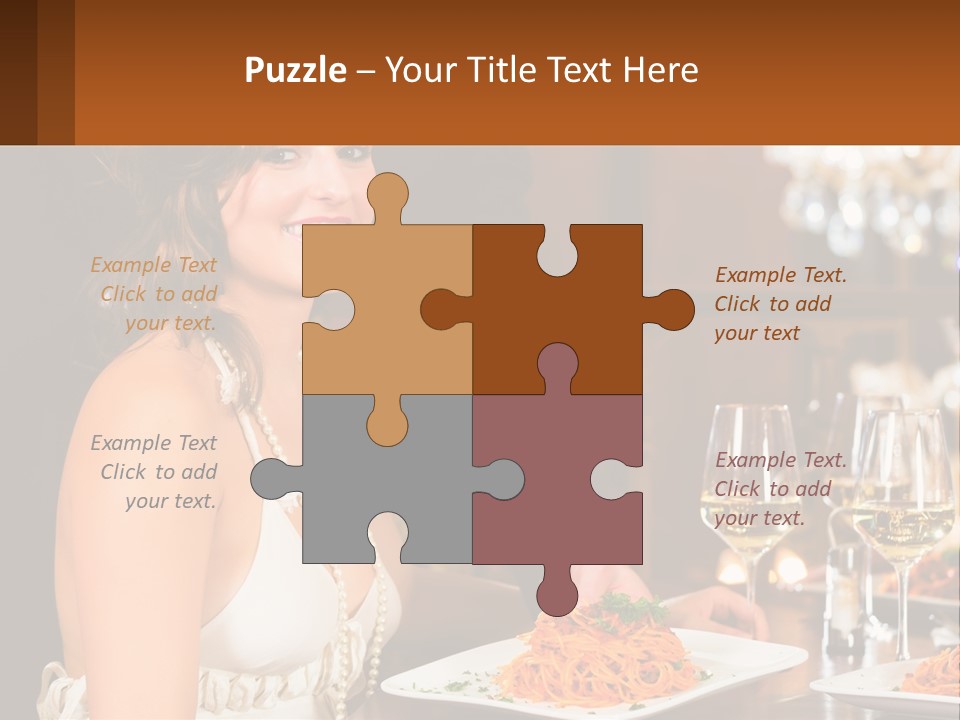 Woman Single Old PowerPoint Template