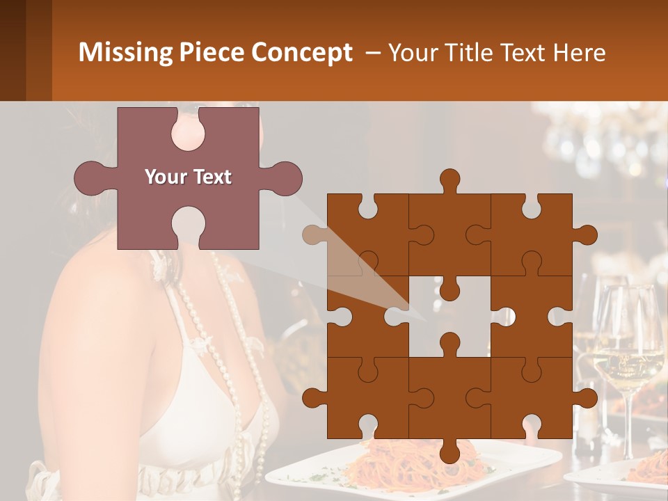 Woman Single Old PowerPoint Template