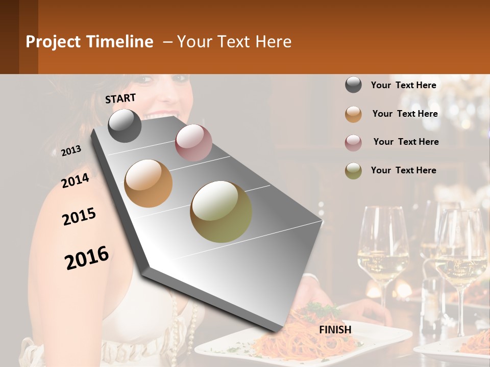 Woman Single Old PowerPoint Template