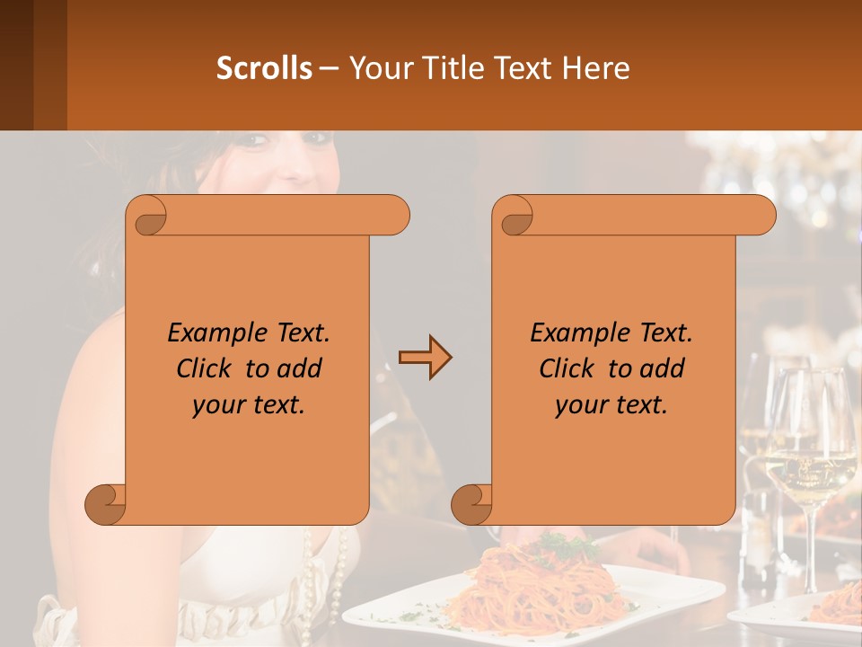Woman Single Old PowerPoint Template