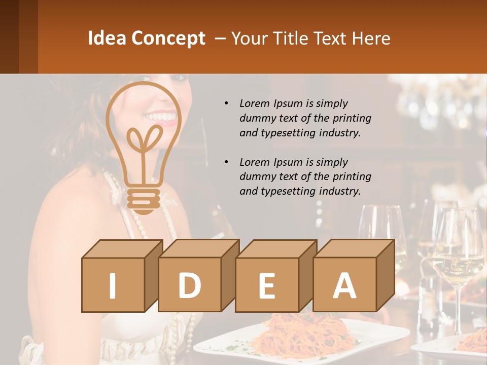 Woman Single Old PowerPoint Template