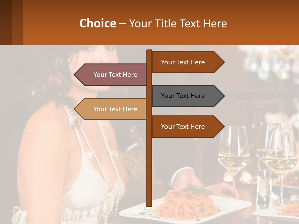 Woman Single Old PowerPoint Template