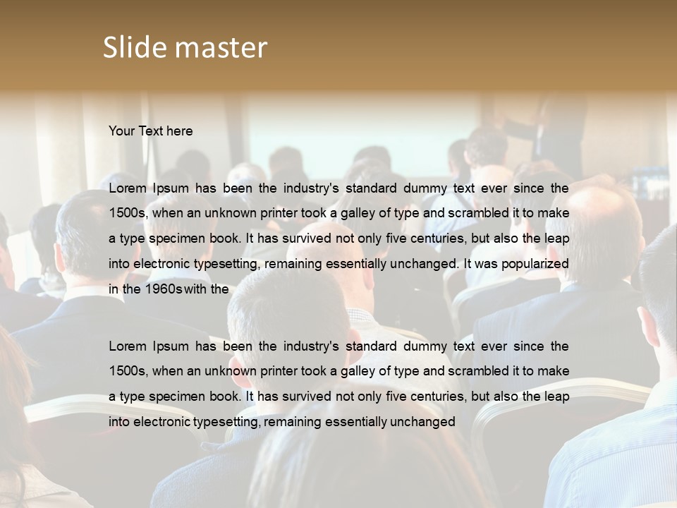 Woman Retirement Sand PowerPoint Template