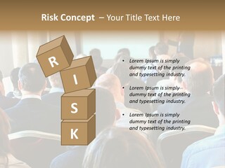 Woman Retirement Sand PowerPoint Template