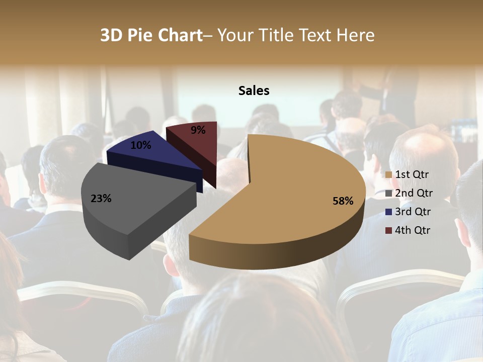 Woman Retirement Sand PowerPoint Template