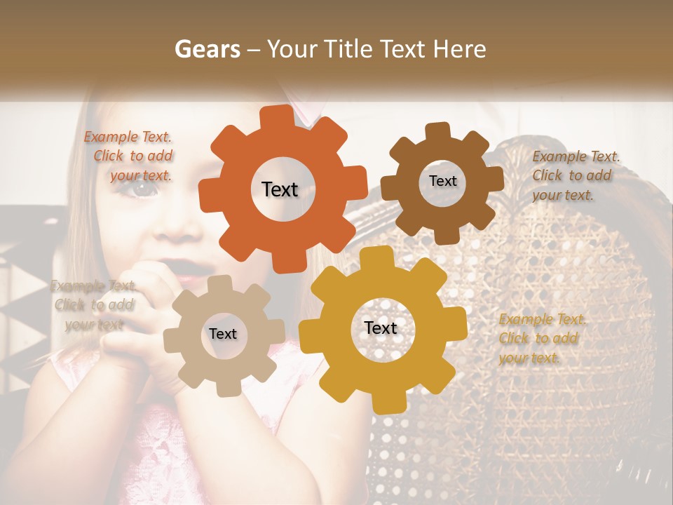 Beach Mother Pensioner PowerPoint Template