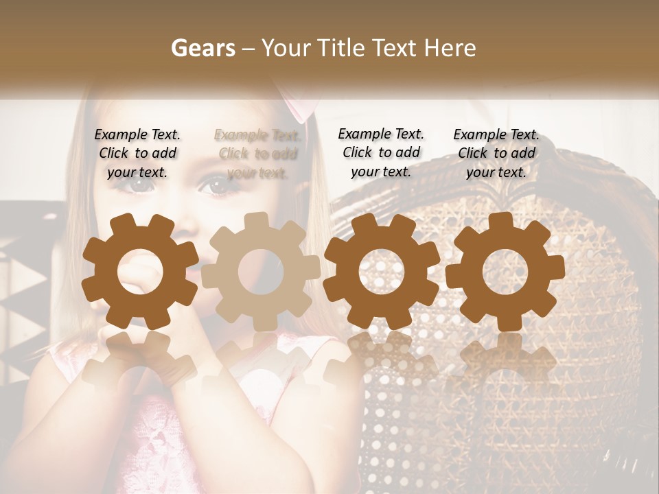 Beach Mother Pensioner PowerPoint Template