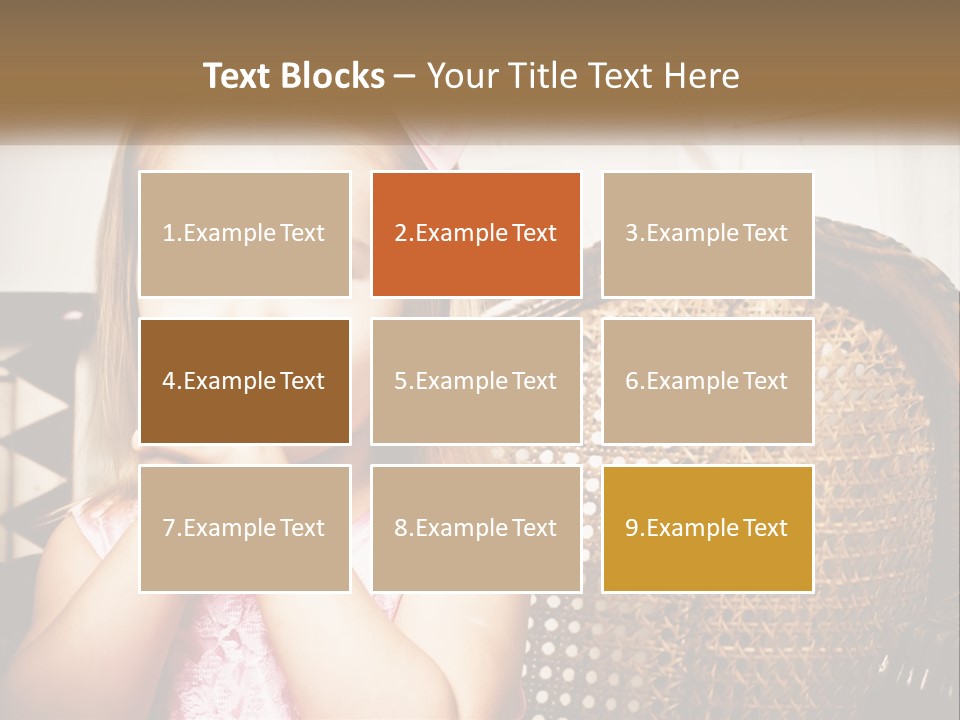 Beach Mother Pensioner PowerPoint Template