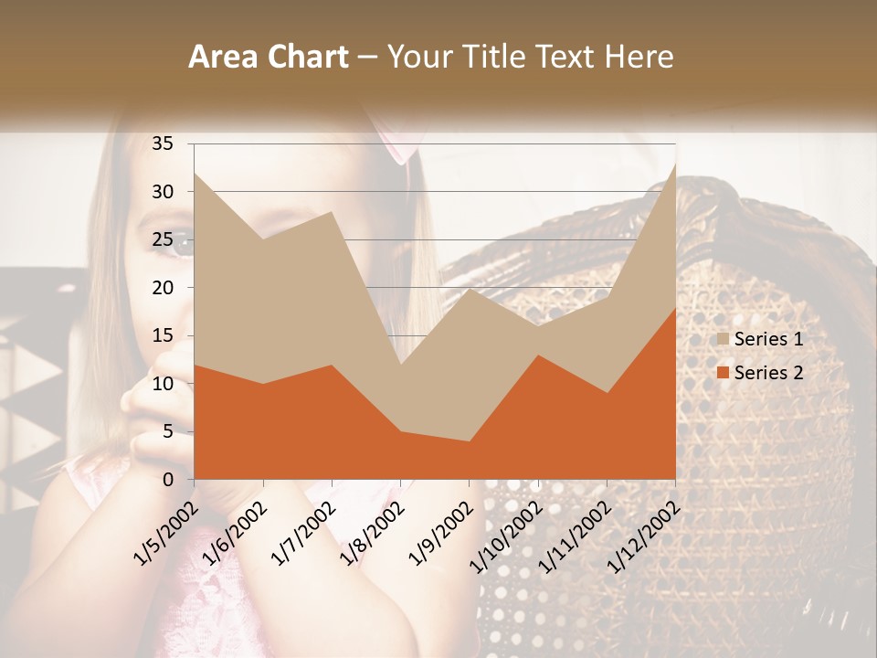 Beach Mother Pensioner PowerPoint Template
