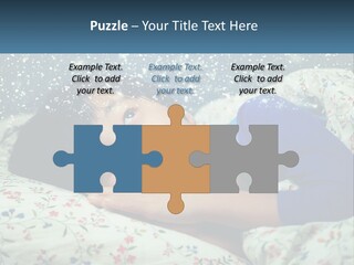 Caucasian Elderly Portrait PowerPoint Template