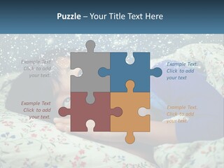 Caucasian Elderly Portrait PowerPoint Template