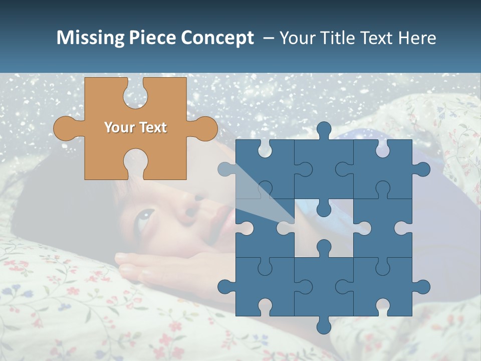 Caucasian Elderly Portrait PowerPoint Template