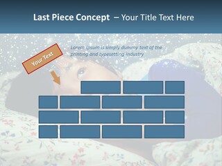 Caucasian Elderly Portrait PowerPoint Template