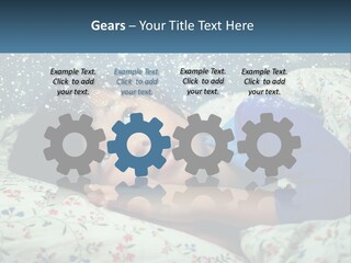 Caucasian Elderly Portrait PowerPoint Template