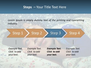 Caucasian Elderly Portrait PowerPoint Template