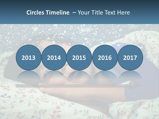 Caucasian Elderly Portrait PowerPoint Template