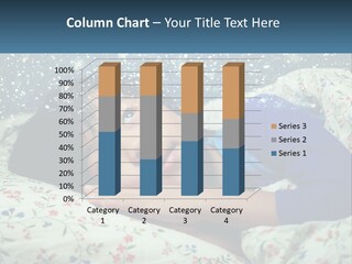 Caucasian Elderly Portrait PowerPoint Template