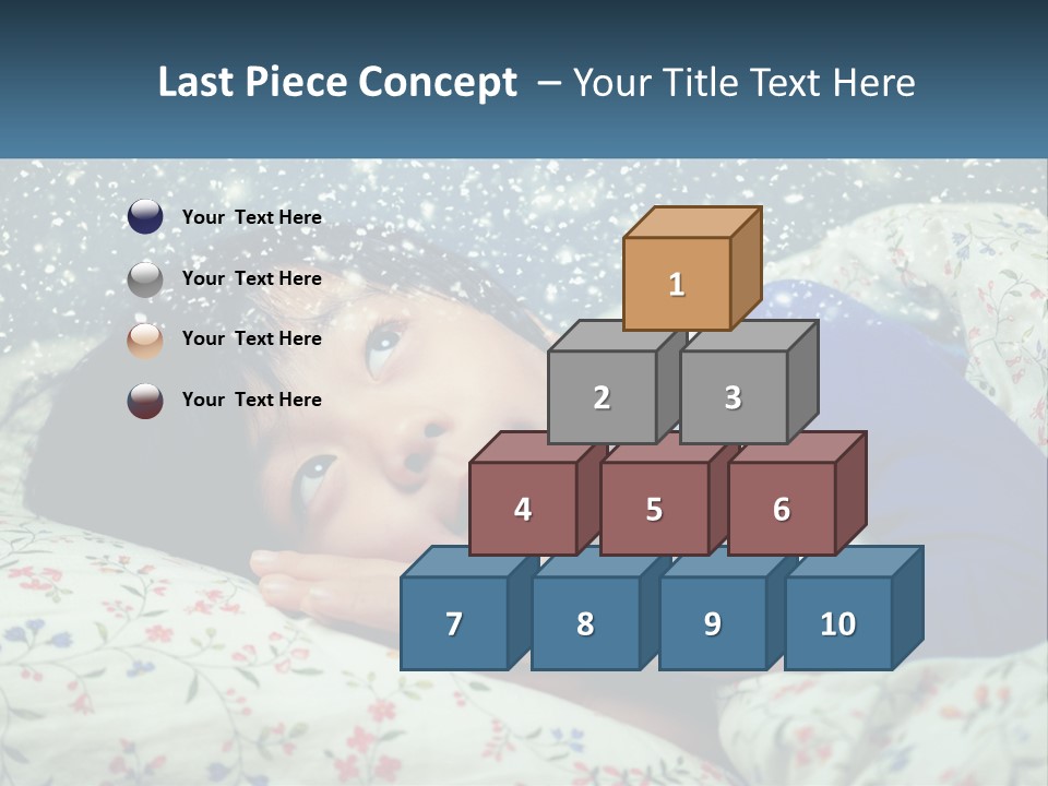 Caucasian Elderly Portrait PowerPoint Template
