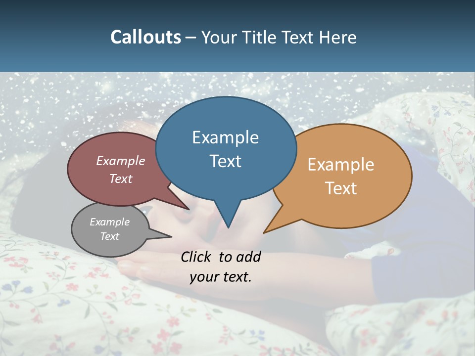 Caucasian Elderly Portrait PowerPoint Template