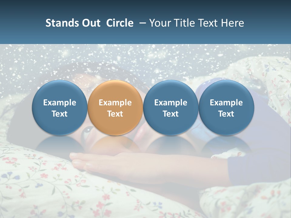 Caucasian Elderly Portrait PowerPoint Template