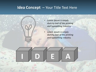 Caucasian Elderly Portrait PowerPoint Template