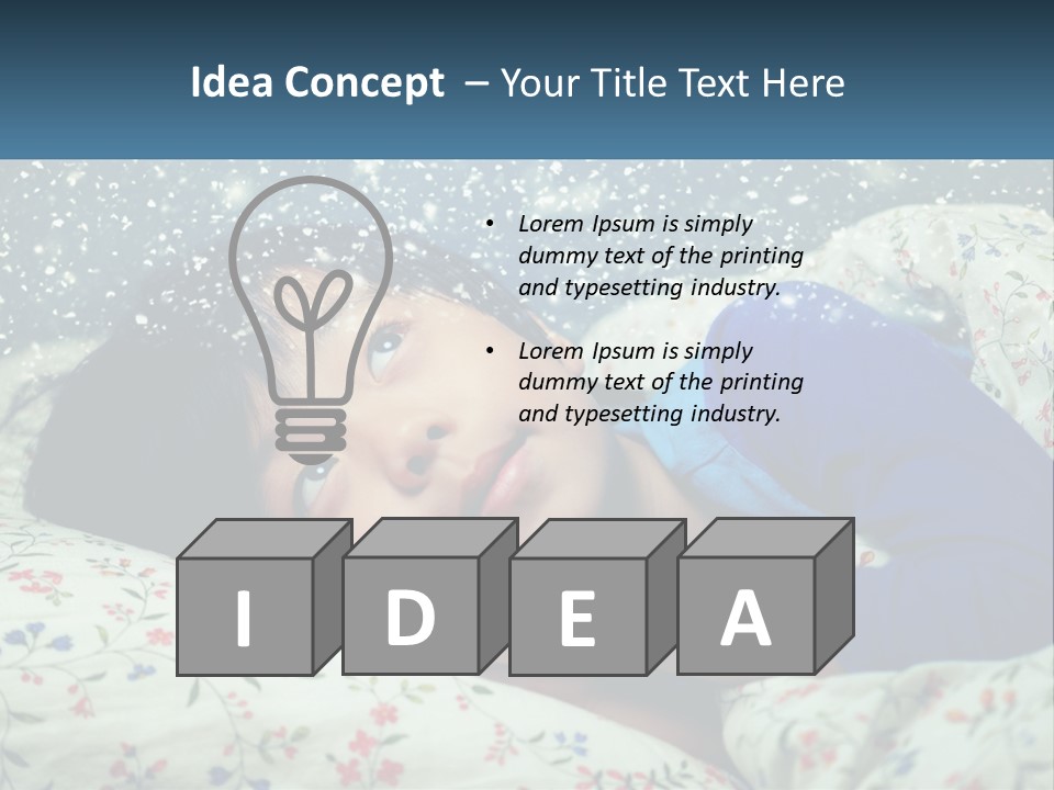 Caucasian Elderly Portrait PowerPoint Template